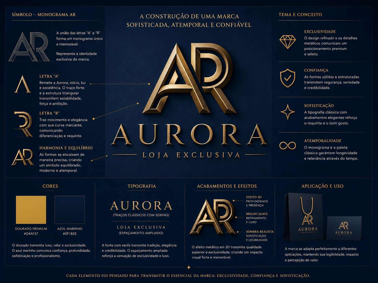 Identidade visual Aurora - Conceito da marca