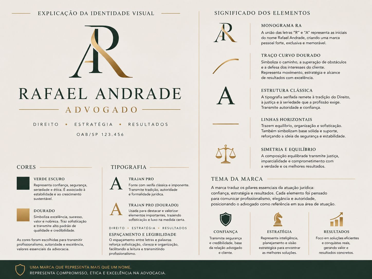 Identidade visual Rafael Andrade - Conceito da marca