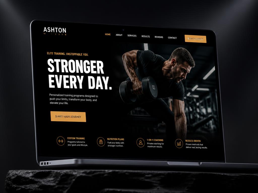 Site desenvolvido para Portfólio Personal Trainer