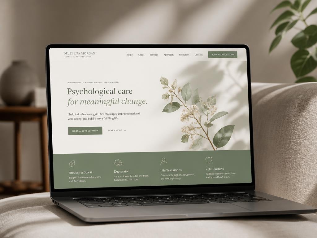Site desenvolvido para Portfólio Psicólogo